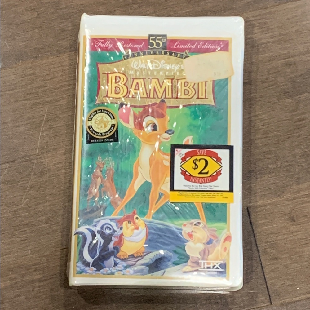 Bambi VHS  Disney Movie SEALED